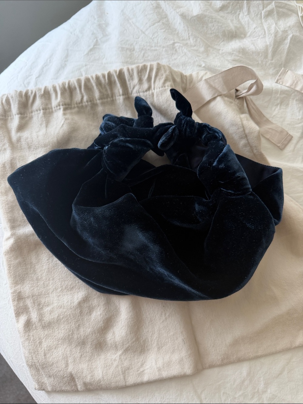 The Row Small Velvet Ascot Bag